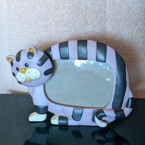 Vtg Bobblehead Cat Frame